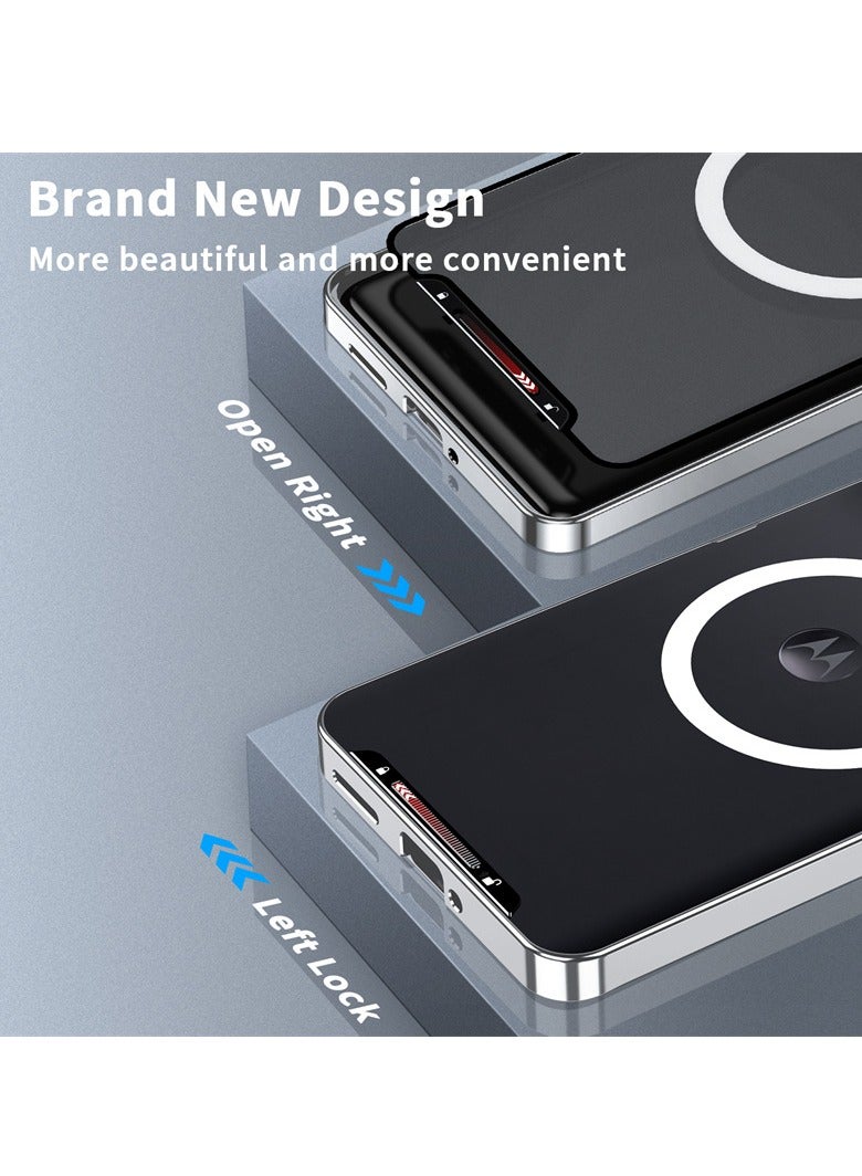 general Compatible with Motorola Edge 50 Pro Case, Metallic Magnetic Matte Backplate, Motorola Edge 50 Pro Case - Image 2