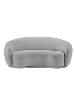 Wooden Twist Wooden Twist Snug Rounded Back Rich Modern Boucle 2 Seater Sofa  - Image 3