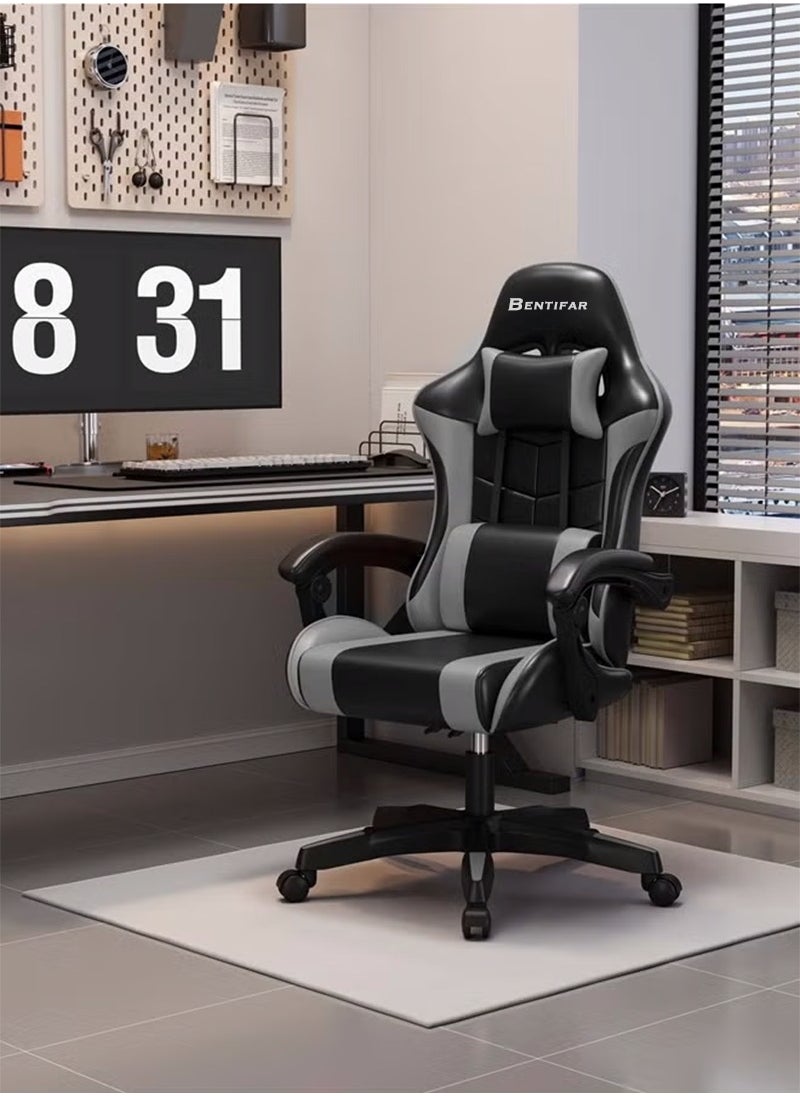 Gaming Chair with Footrest, Adjustable Computer Chair, PC Office Chair, 360° Rotation, PU Leather, High Backrest, Lumbar Support, Comfortable Armrests, Headrest - pzsku/Z16CEB9261E1510F3CC0EZ/45/_/1734451133/f84e29cc-4096-49f8-9b4a-9c8da2bcbdb7