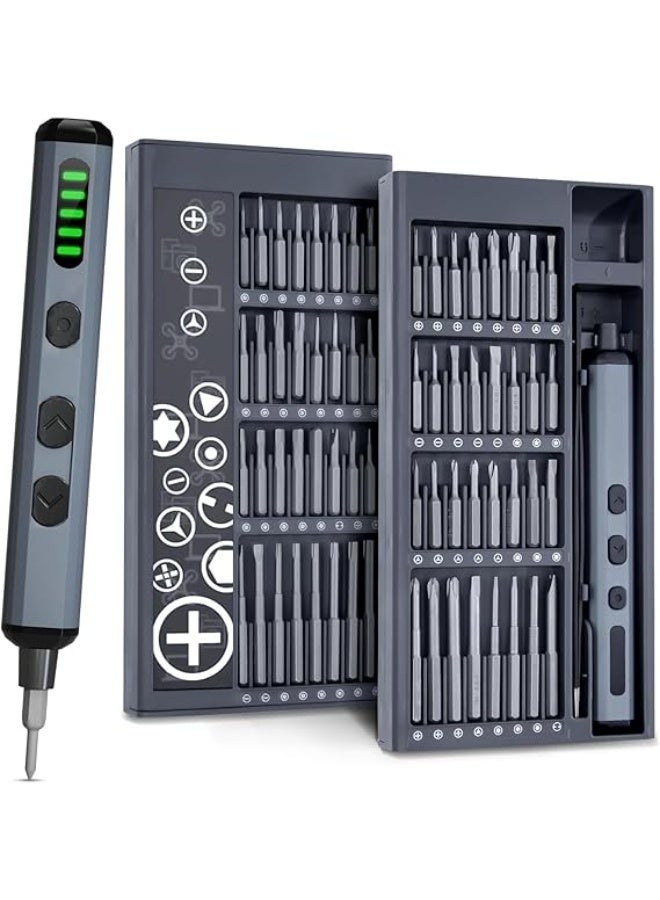 Electric Screwdriver Set – 68-in-1 Precision Toolkit with 64 Magnetic Bits – USB-C Rechargeable – Compact & Easy-to-Use Tool for Daily Repairs