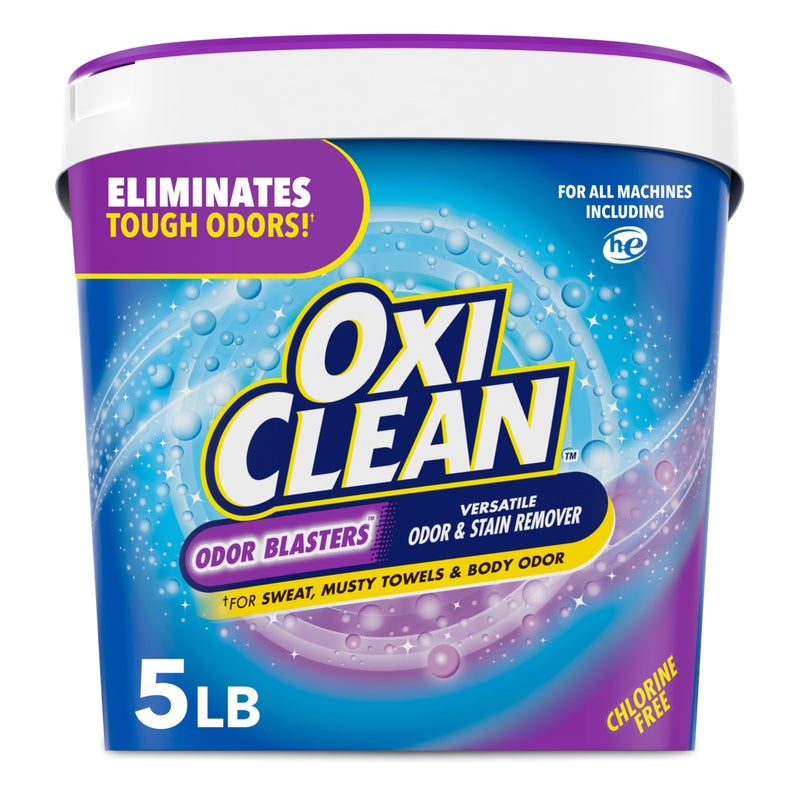 OxiClean Odor Blasters Versatile Odor and Laundry Stain Remover Powder, 5 lb - Image 1