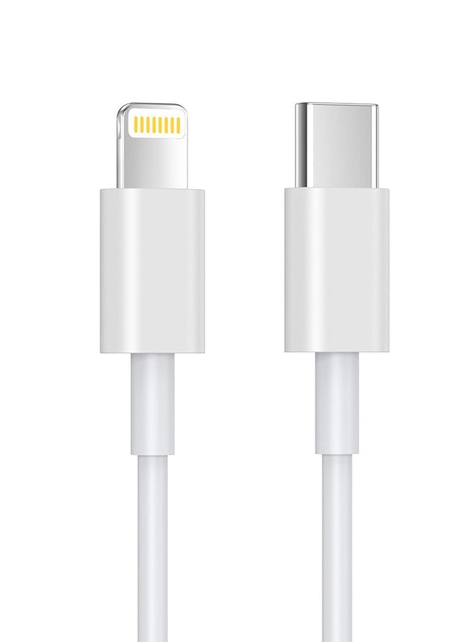 جيفت كابل USB-C إلى Lightning بطول مترين [معتمد من Apple MFi]، كابل شحن سريع لأجهزة iPhone بمنفذ USB-C، مزود بخاصية توصيل الطاقة، مناسب لأجهزة iPhone 14/13/12/12 PRO Max/12 Mini/11/11PRO/XS/Max/XR/X/8/8Plus/iPad/7 Plus. - Image 1