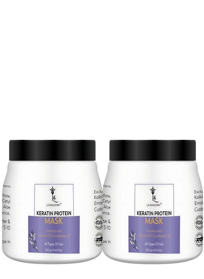 LA'BANGERRY Hair Fall Control Keratin Protein Hair Mask with Pea Protein & Caffeine for Stronger Reduces Strengthens Hair Fall | Enriched with Shine Tonic | 250 GM - Image 1
