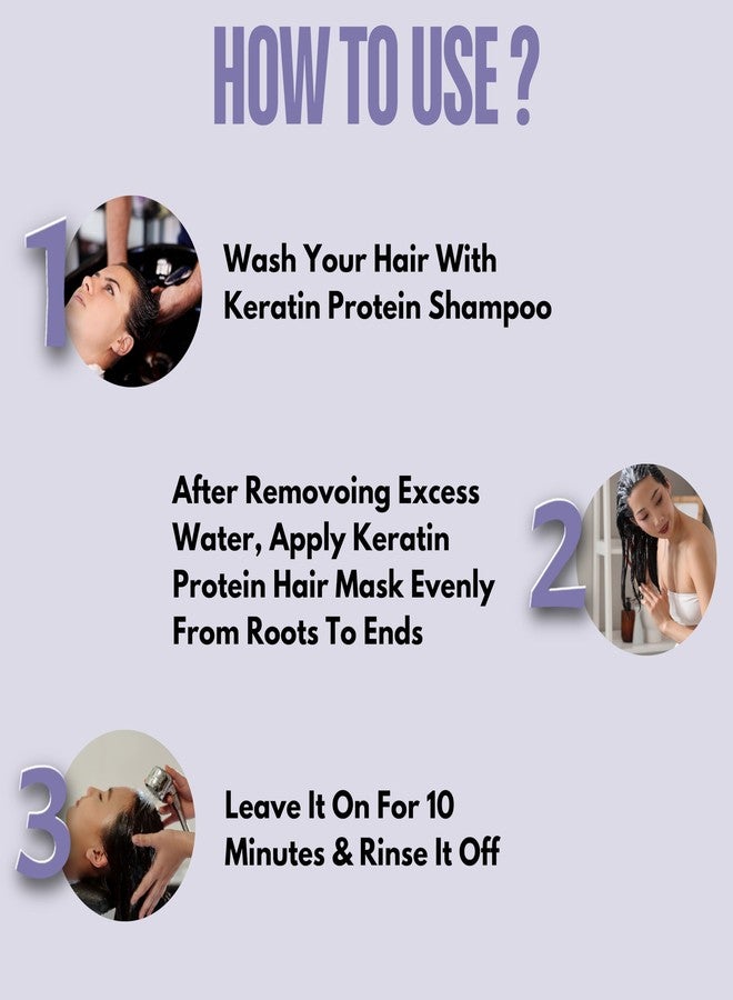 LA'BANGERRY Hair Fall Control Keratin Protein Hair Mask with Pea Protein & Caffeine for Stronger Reduces Strengthens Hair Fall | Enriched with Shine Tonic | 250 GM - Image 4