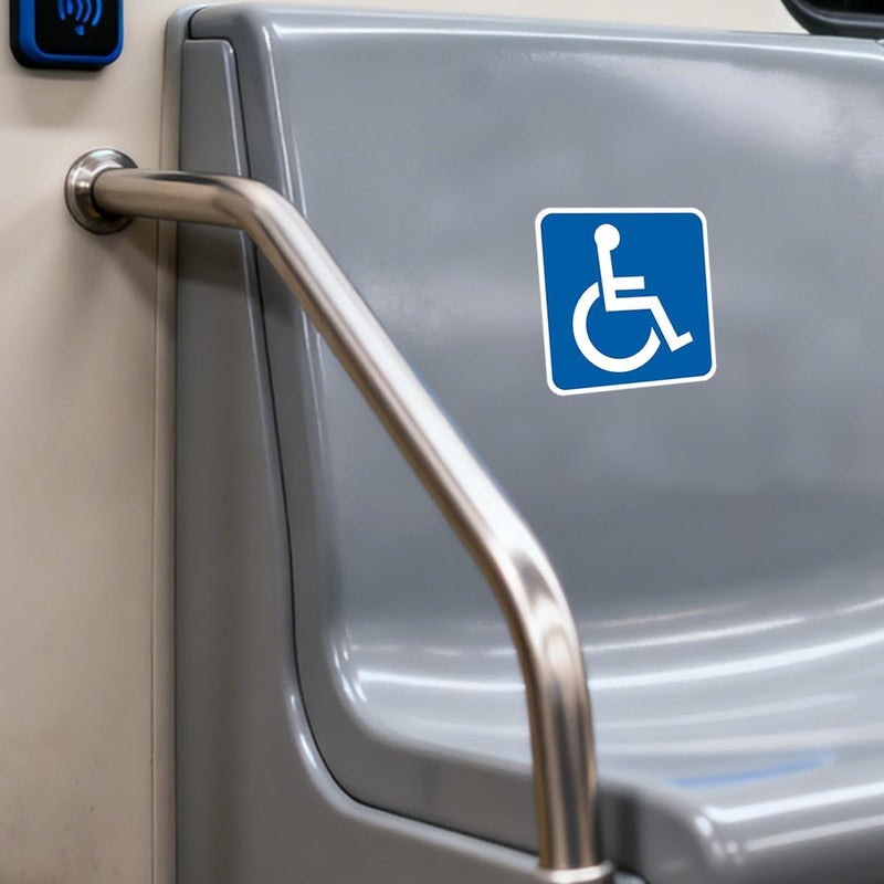 LEMBANG 15PCS Disabled Wheelchair Symbol Handicap Accessible Sticker for Wheelchair Person - Image 4