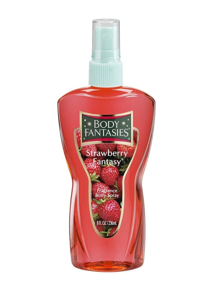BODY FANTASIES - Strawberry Body Spray 236ml - Image 1