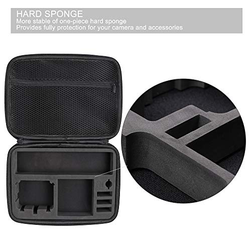 SUREWO Surface-Waterproof Carrying Case Compatible with GoPro Hero 10/9/8/7/(2018)/6/5 Black,DJI Osmo Action 2,AKASO/Campark/YI Action Camera and More (Medium) - Image 3