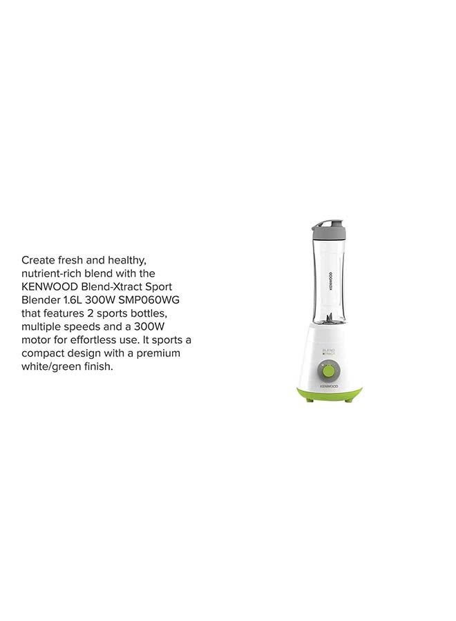 KENWOOD Smoothie Maker Is Designed For Quick And Easy Preparation Of Delicious Smoothies, Shakes, And Other Beverages. With Its Powerful Motor And Convenient Features, It Is Perfect For Those Who Lead An Active Lifestyle And Enjoy Fresh, Homemade Drinks 600 ml 300 W SMP060WG White/Green - Image 5
