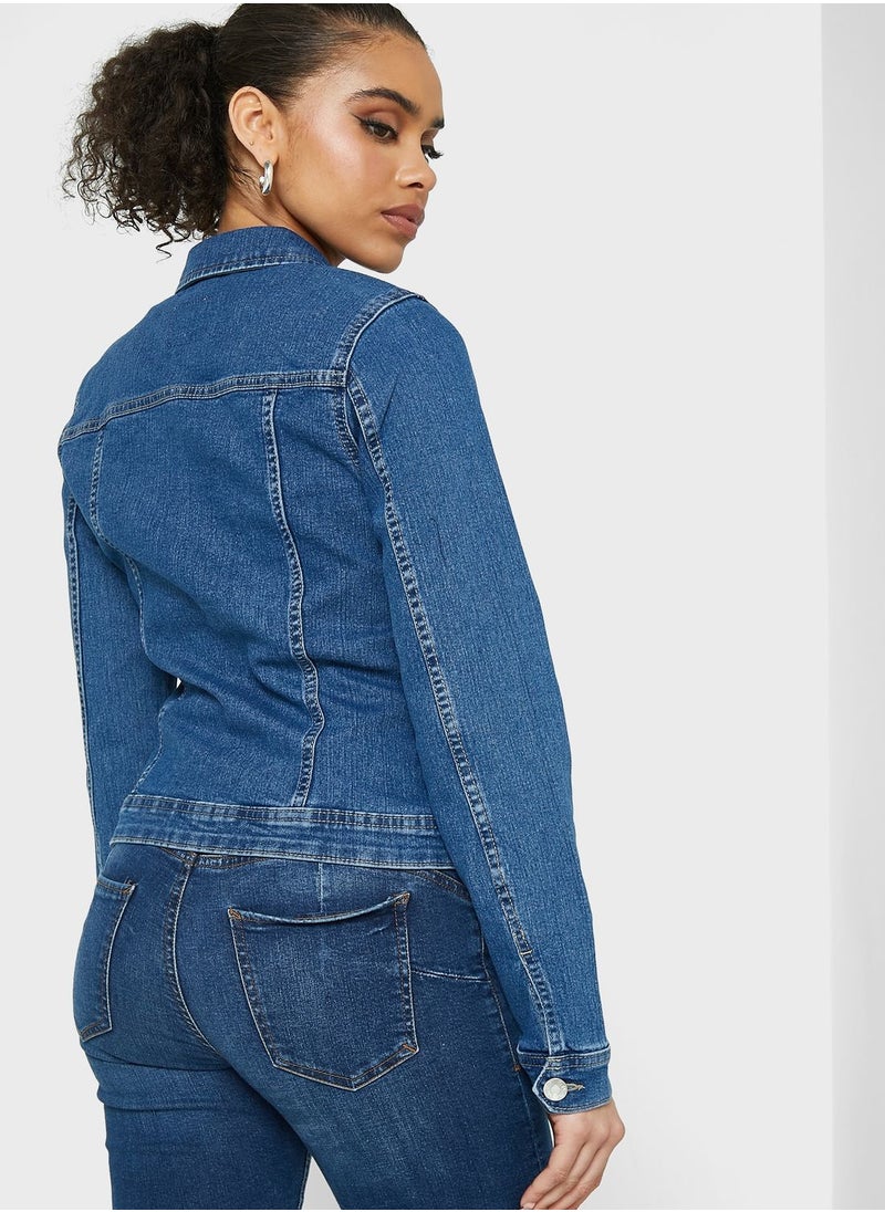ONLY - Pocket Detail Denim Jacket - Image 1