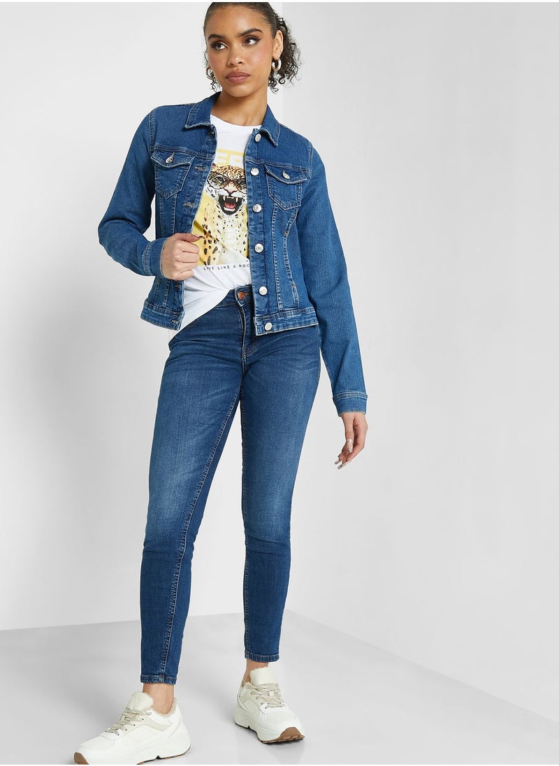 ONLY - Pocket Detail Denim Jacket - Image 1
