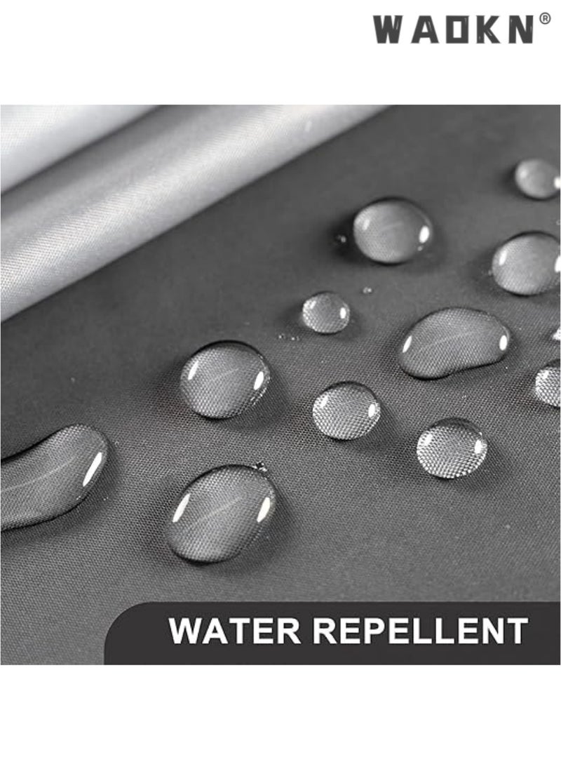 WAOKN - Luxury Shower Curtain - Ultra Waterproof & Durable, Mildew & Stain Resistant, Elegant Black and White Square Pattern Design, Perfect Fit for Modern Bathrooms(Grey gradient, 71x71Inch/180x180cm) - Image 1