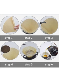 Coffee Filter 100 Count, V60 Coffee Paper Filter Unbleached Disposable Coffee Filter Paper for Pour Over and Drip Coffee Maker (2-4 Cups) - pzsku/Z16CF26F72B1408293BB1Z/45/_/1657092327/6d8e4c2f-be8c-4df5-8e97-ad2668537e85