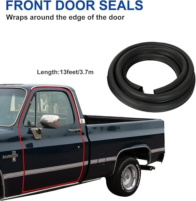 D-ETEGNIK Front Door Window & Vent Glass Weatherstrip Seal Kit – 1-Piece Design – Compatible with Chevy C10 C20 C30 K10 K20 K30 Blazer Suburban & GMC C/K/V/R 1500–3500, Jimmy - Image 5