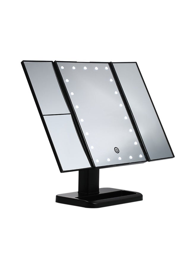 Loquat 21 LED Lights Vanity Table Makeup Mirror Black  - Image 1