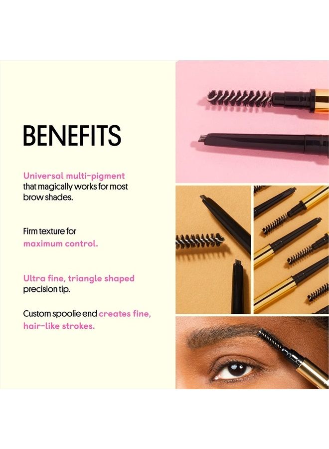 Winky Lux Uni-Brow Precision, Brow Pencil and Eyebrow Makeup for All Brow Shades, Blonde Eyebrow Pencil and Black Eyebrow Pencil, Eyebrow Color - Image 3