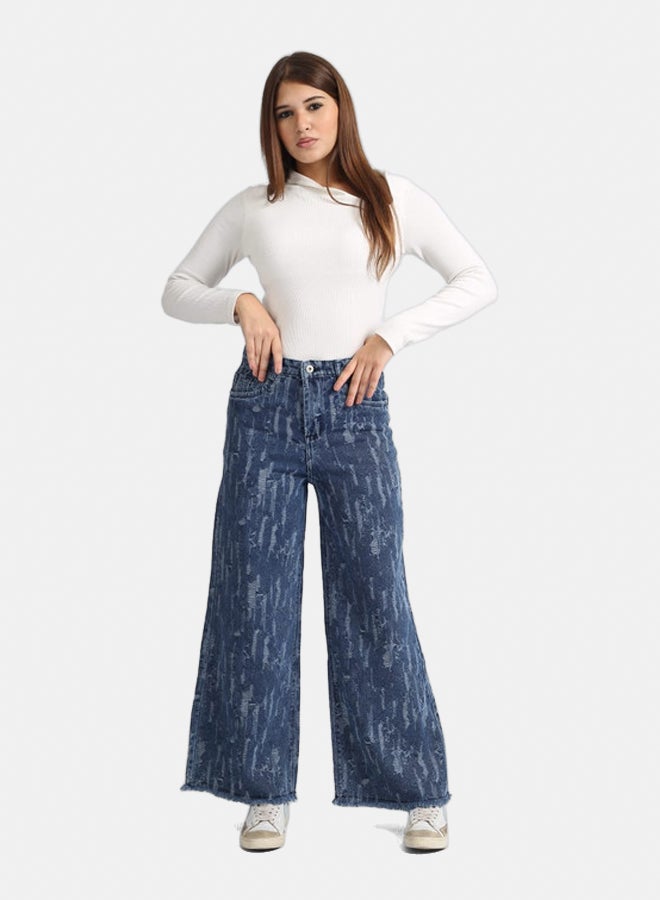 Girls Wide Leg Jeans