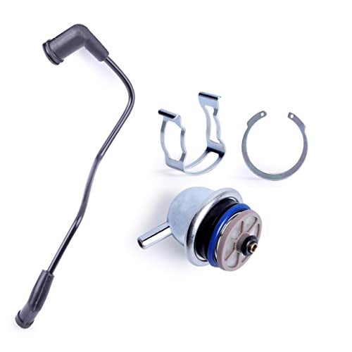 JCCGLOBAL 89060418,17113556 Fuel Injection Pressure Regulator with Vacuum Line for Chevrolet Avalanche 1500,Express 1500 2500 3500,Silverado,Suburban,Tahoe,Trailblazer,GMC,Buick,Cadillac,Hummer,Isuzu - Image 1