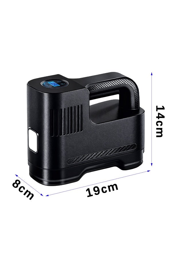 ACYYH Digital Portable Air Compressor, Multi Purpose Vehicle Tyre Inflator Pump with LCD Display, Auto Stop Preset,for Bicycle,Electric vehicle - Image 2