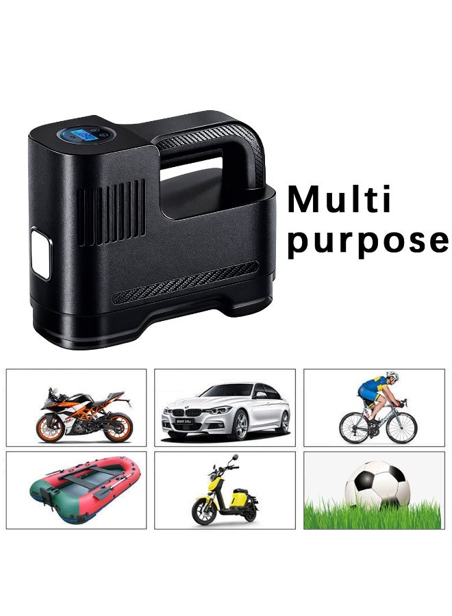 ACYYH Digital Portable Air Compressor, Multi Purpose Vehicle Tyre Inflator Pump with LCD Display, Auto Stop Preset,for Bicycle,Electric vehicle - Image 3