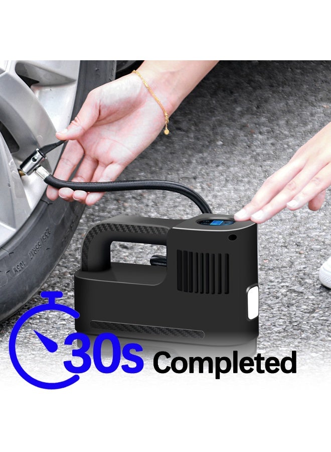 ACYYH Digital Portable Air Compressor, Multi Purpose Vehicle Tyre Inflator Pump with LCD Display, Auto Stop Preset,for Bicycle,Electric vehicle - Image 4