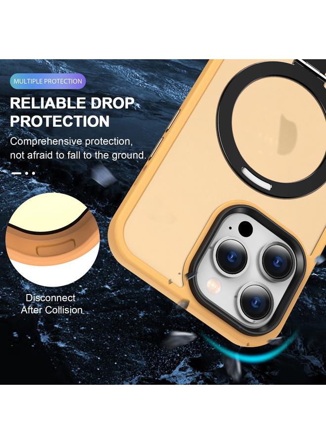 S-TOP Case For iPhone 12 Pro Skin-feel MagSafe Holder PC Hybrid TPU Phone Case - Image 5