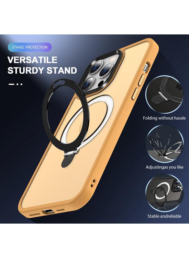 S-TOP Case For iPhone 12 Pro Skin-feel MagSafe Holder PC Hybrid TPU Phone Case - Image 3