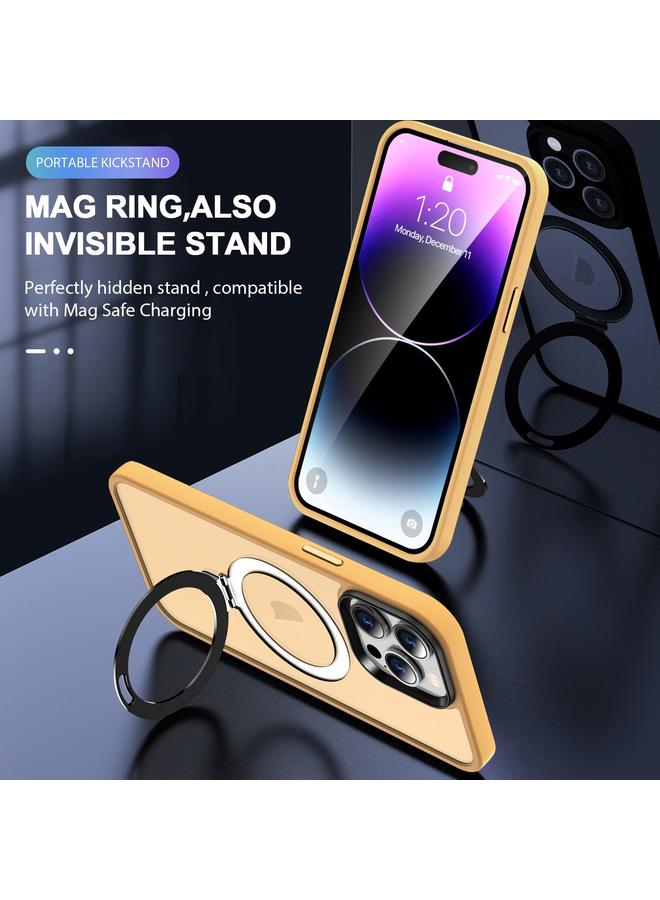 S-TOP Case For iPhone 12 Pro Skin-feel MagSafe Holder PC Hybrid TPU Phone Case - Image 2