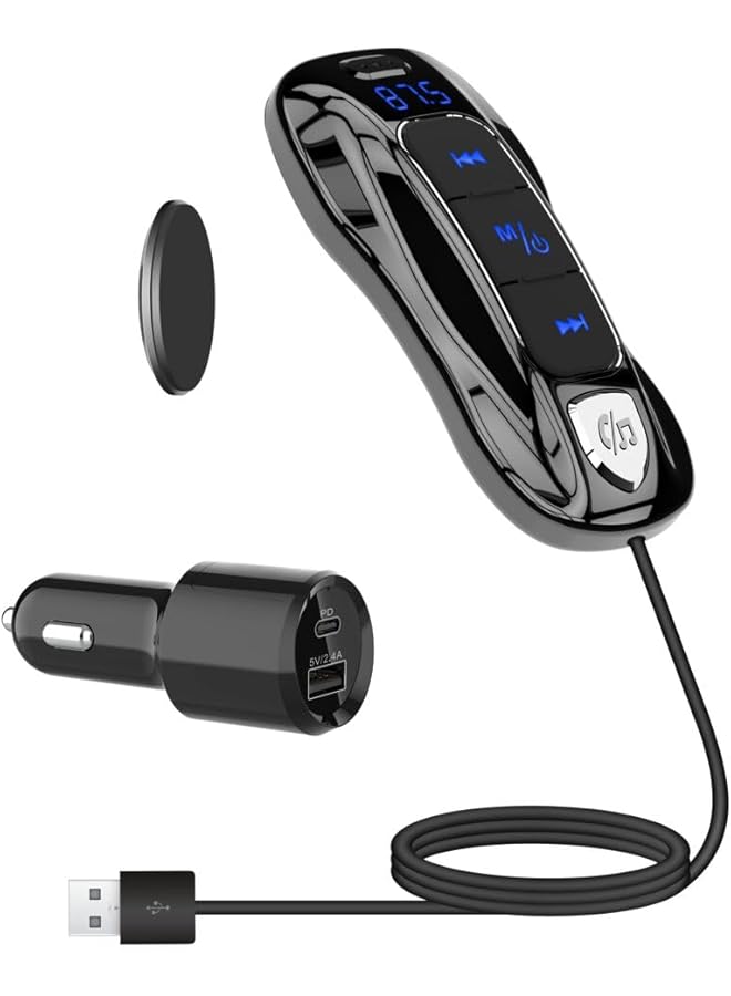 WAGAN Bluetooth Hand-Free Car Charger Black - Image 3