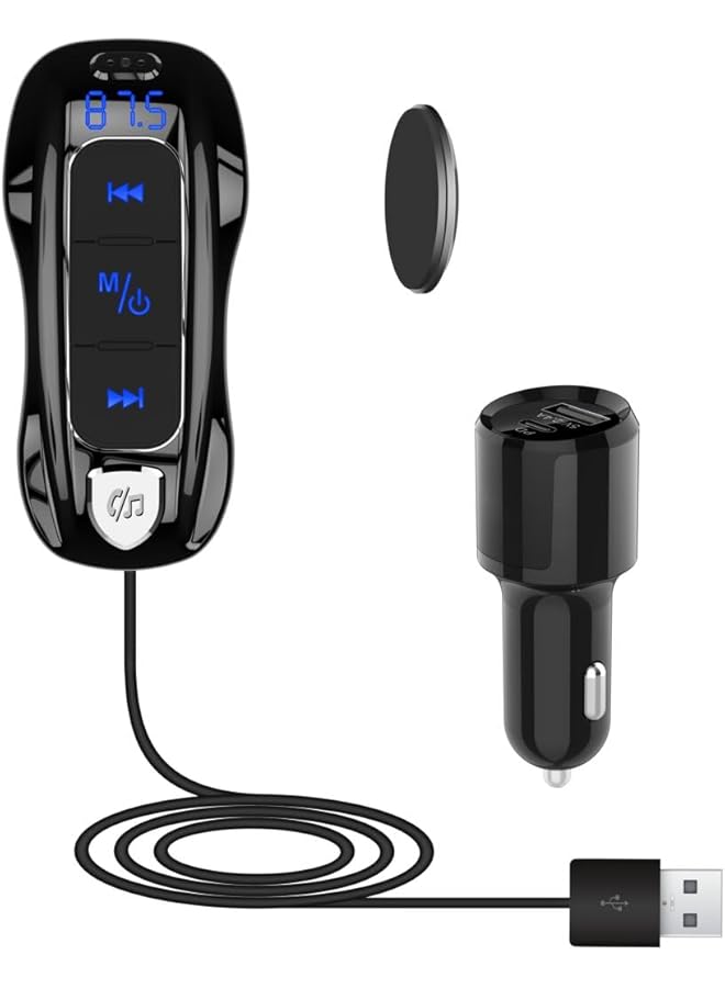 WAGAN Bluetooth Hand-Free Car Charger Black - Image 1