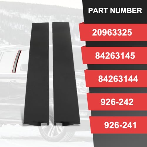CARMOCAR Door Pillar Trim Molding Window Trim Set (Left & Right) Replacement for Cadillac Escalade ESV,Chevrolet Suburban,Chevy Tahoe,GMC Yukon XL,4-Door Sport Utility 2015-2020 926-242,926-241 - Image 4