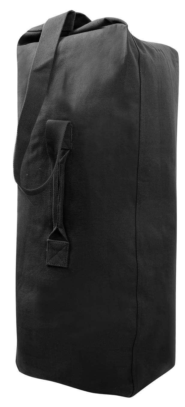 ROTHCO 3499 BLACK TOP LOAD CANVAS DUFFLE BAGS 30 x 50 - Image 3