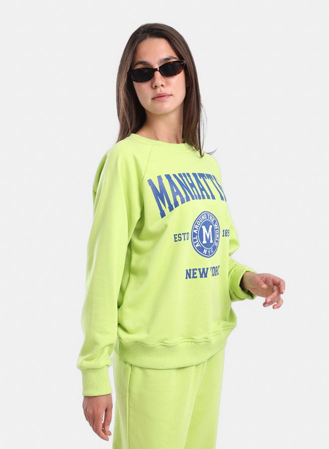 Carina Pistache Lounge Sweatshirt - Image 2