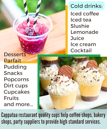 Cappatua 9 oz Clear Plastic Cups, 50 Pack 9oz Plastic Cocktail Party Cups, Disposable Wine Glasses Small Drinking Cups for Wedding, Punch Cup, Reusable Food Safe - Image 5