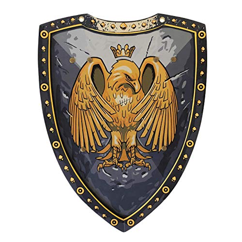 Liontouch - Golden Eagle Knight Shield - Age 3-8 Years | Medieval Pretend Play Foam Toy for Boys with Eagle Theme | Safe Weapon & Battle Accessory for Kid’s Dress Up & Costumes - Image 1