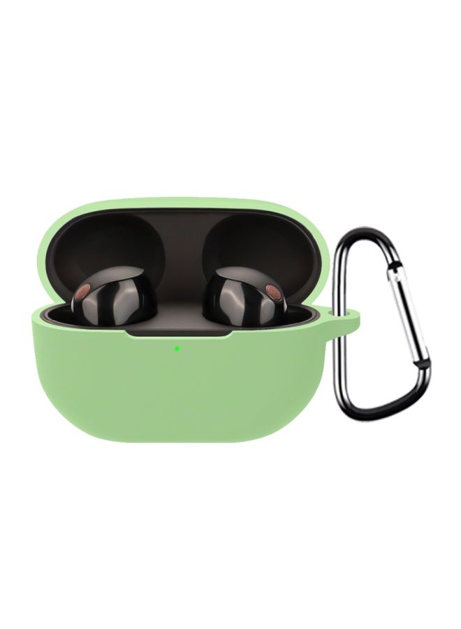 Case Cover For Sony WF-1000XM5 Wireless Bluetooth Earphone Silicone Protective Case Matcha Green 