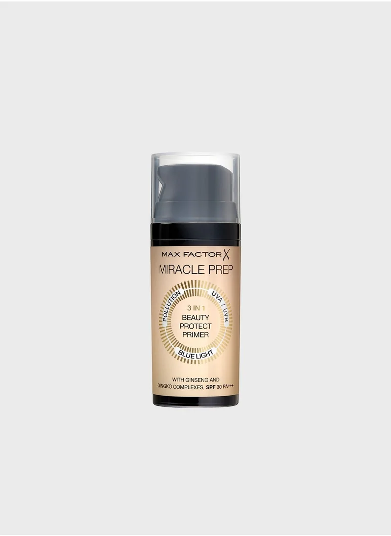 Max Factor Max Factor Miracle Prep 3 in1 Beauty Protect Primer SPF30 – 001, 30ml