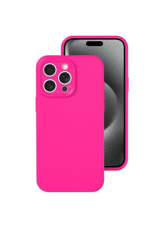 S-TOP Case For iPhone 15 Pro Max Precise Hole Liquid Silicone Jelly Color Full Coverage Phone Case - Image 1