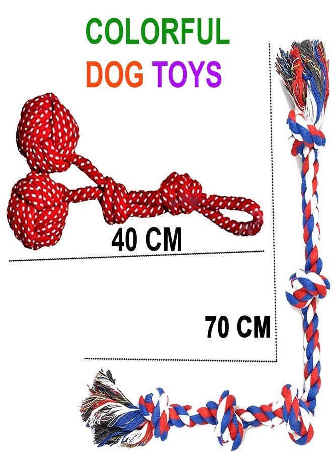 KittuPet ألعاب كيتو بيت للكلاب التي تمضغ بقوة، ألعاب للكلاب الكبيرة من فصيلة لابرادور، ألعاب حبل تفاعلية للكلاب من السلالات الكبيرة من فصيلة الراعي الألماني، ألعاب التسنين، عبوة من 3 قطع - قد يختلف اللون - Image 2