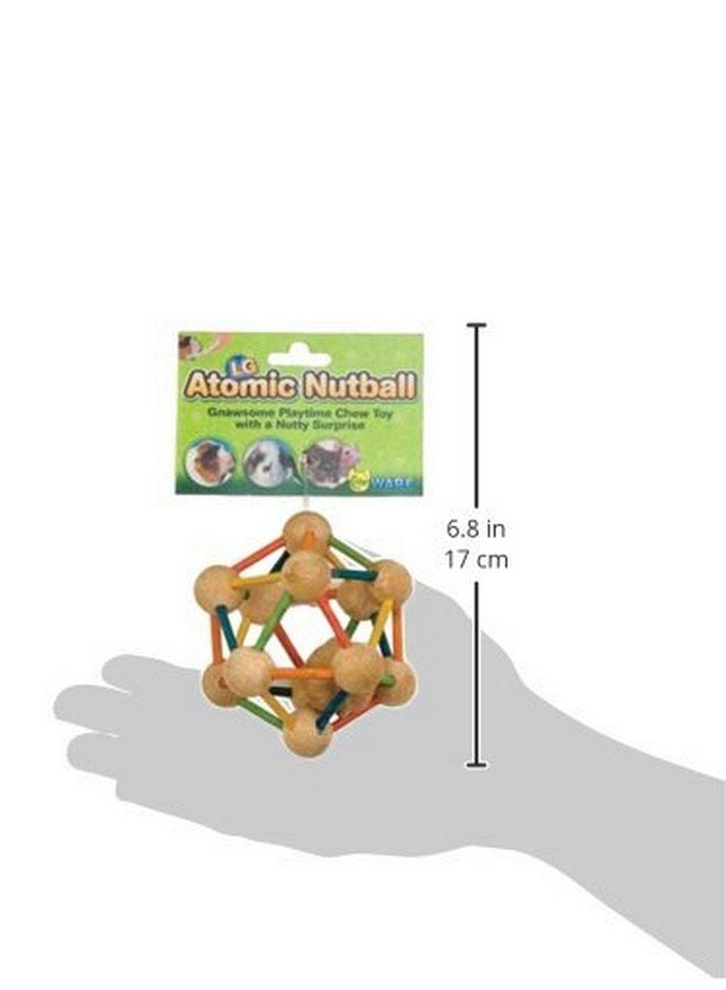 وير مانيوفاكتشارينج (عبوة من 3 قطع) ألعاب خشبية على شكل كرات جوز ذرية للحيوانات الأليفة الصغيرة من Ware Manufacturing - كبيرة - Image 2