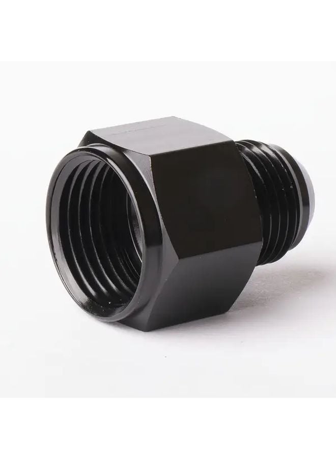 AN10 Female To AN8 Male Aluminum Fuel Pump Oil Cooler Adapter Black Hex Nut - Image 3