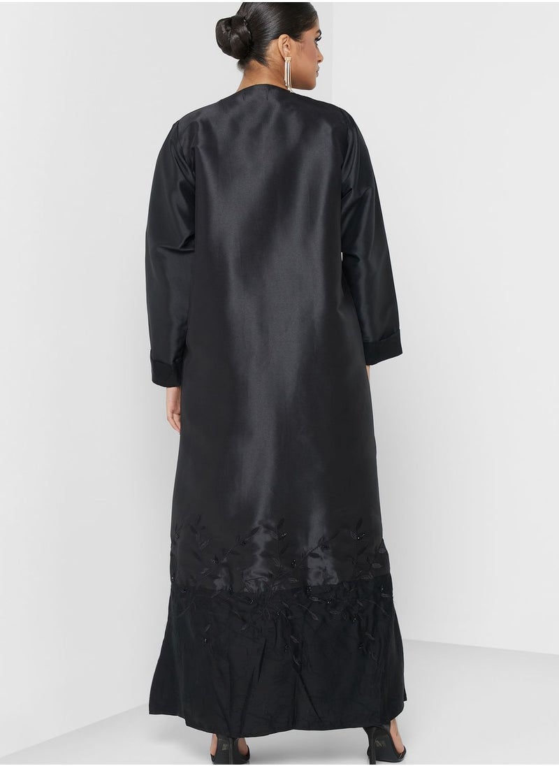 hayas closet - Tiered Embellished Abaya - Image 1