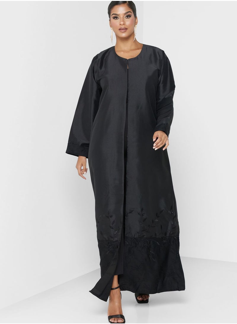 hayas closet - Tiered Embellished Abaya - Image 1