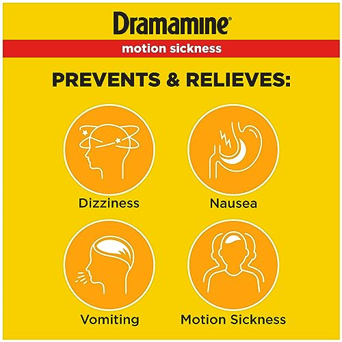 Dramamine Chewable, Motion Sickness Relief, Orange Flavor, 4 Count - Image 2