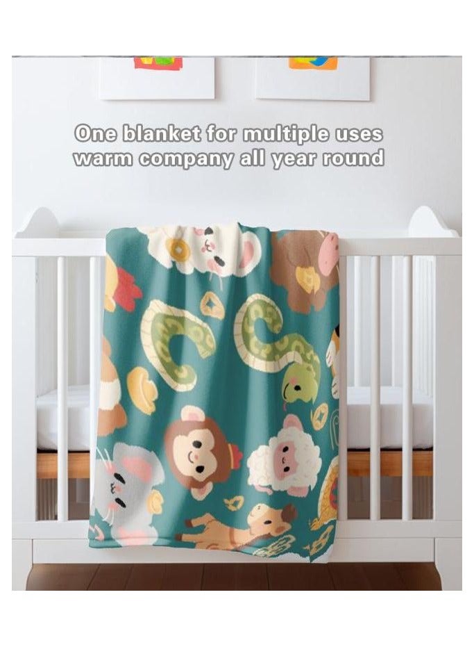 عام بطانية رقيقة من الفانيلا (دافئة ومريحة، ومناسبة للنوم واستخدام الألعاب وإزالة الغبار ومقاومة للرمل) 150 سم * 200 سم - 304 - Image 1