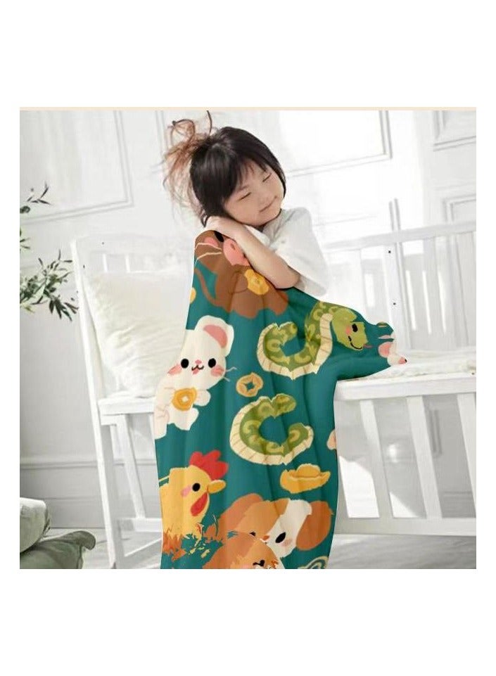 عام بطانية رقيقة من الفانيلا (دافئة ومريحة، ومناسبة للنوم واستخدام الألعاب وإزالة الغبار ومقاومة للرمل) 150 سم * 200 سم - 304 - Image 3