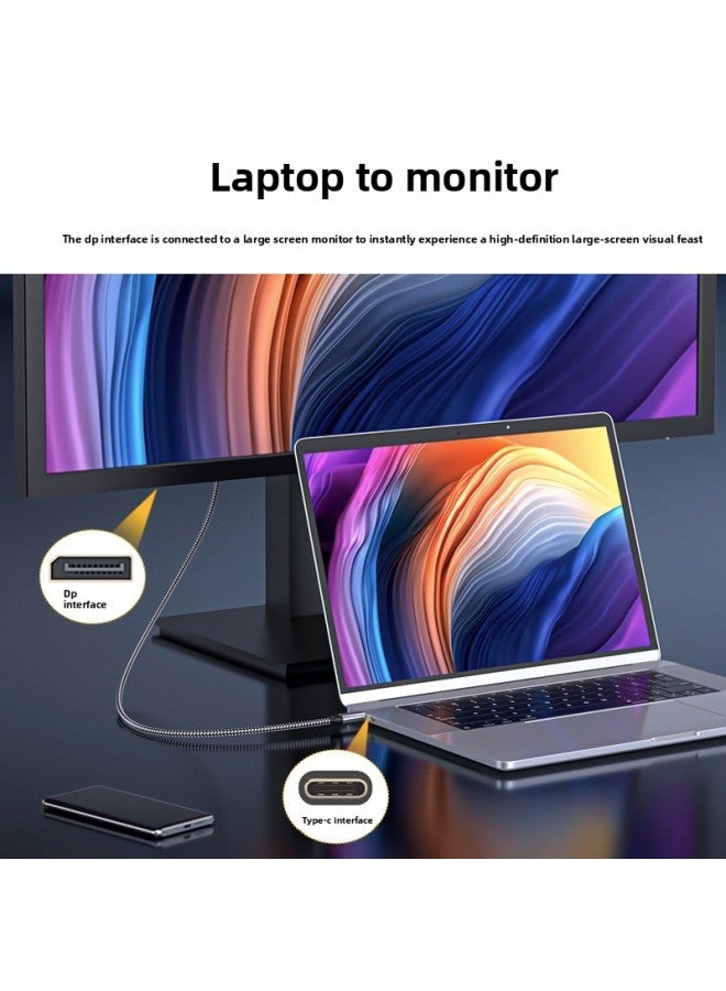 Type-c To Dp Conversion Line 8K60Hz Computer Mobile Phone Screen HD Video Conversion Line Type-c To Dp Factory-Color:Type-c To DP Line (8k60hz) - Image 3