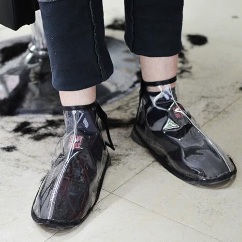 ArrErr 2 Pair Barber Shoe Covers Protector Clear Reusable Hair Dye Shoes Cap Protective Case Cover for Men Women Barbershop Hair Cutting Coloring Hairdressing Salon Haircut Stylist Colorist - Image 3