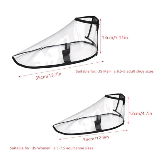 ArrErr 2 Pair Barber Shoe Covers Protector Clear Reusable Hair Dye Shoes Cap Protective Case Cover for Men Women Barbershop Hair Cutting Coloring Hairdressing Salon Haircut Stylist Colorist - Image 2