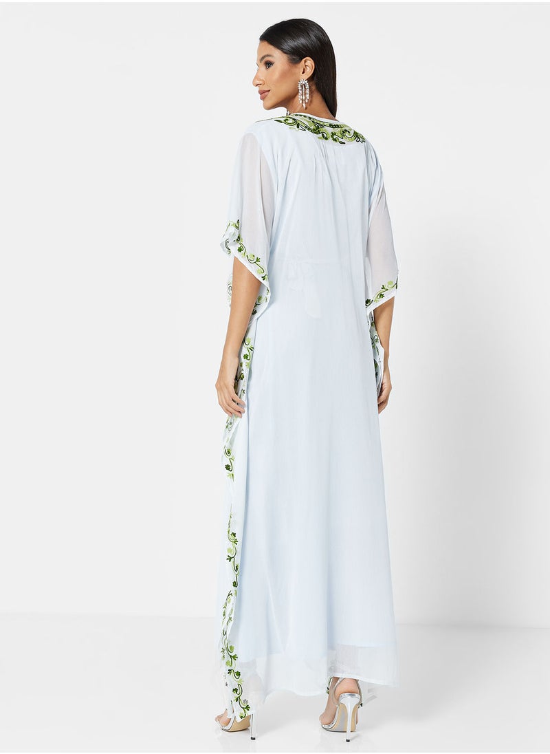ARABIAN CLOSET EMBROIDERED KAFTAN  - Image 2