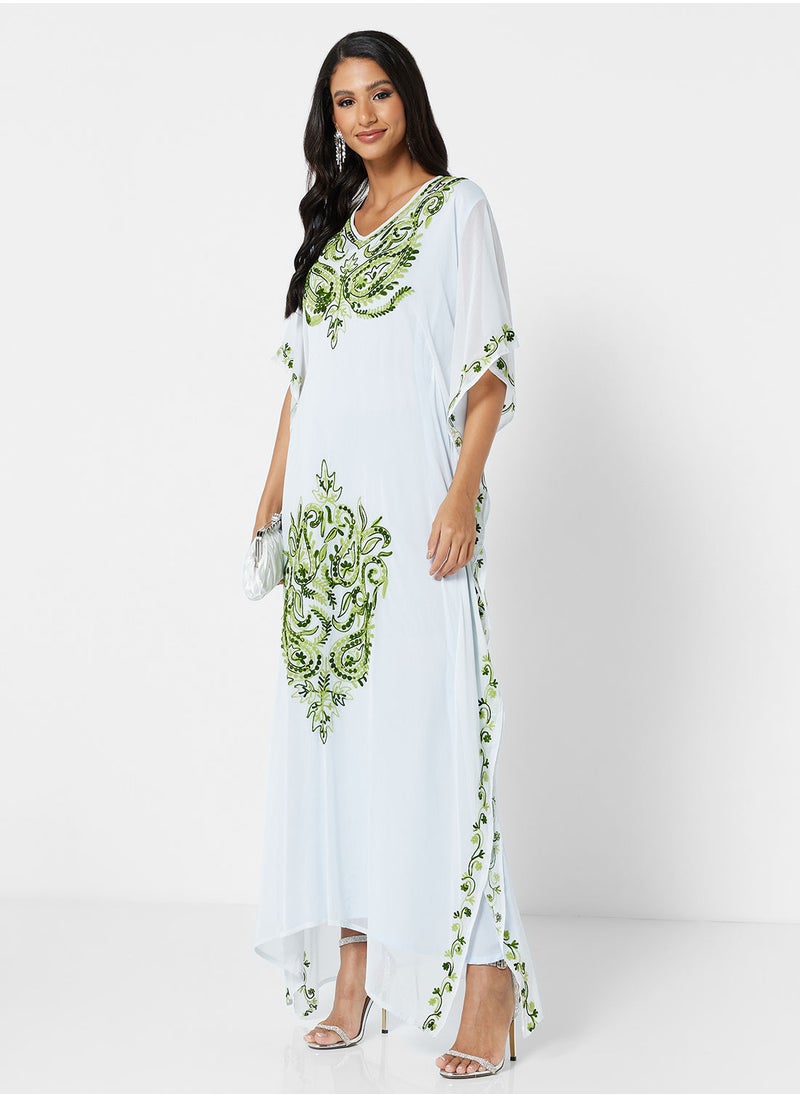 ARABIAN CLOSET EMBROIDERED KAFTAN  - Image 4